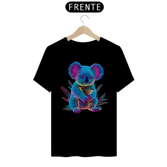Camiseta Koala Neon PRETA