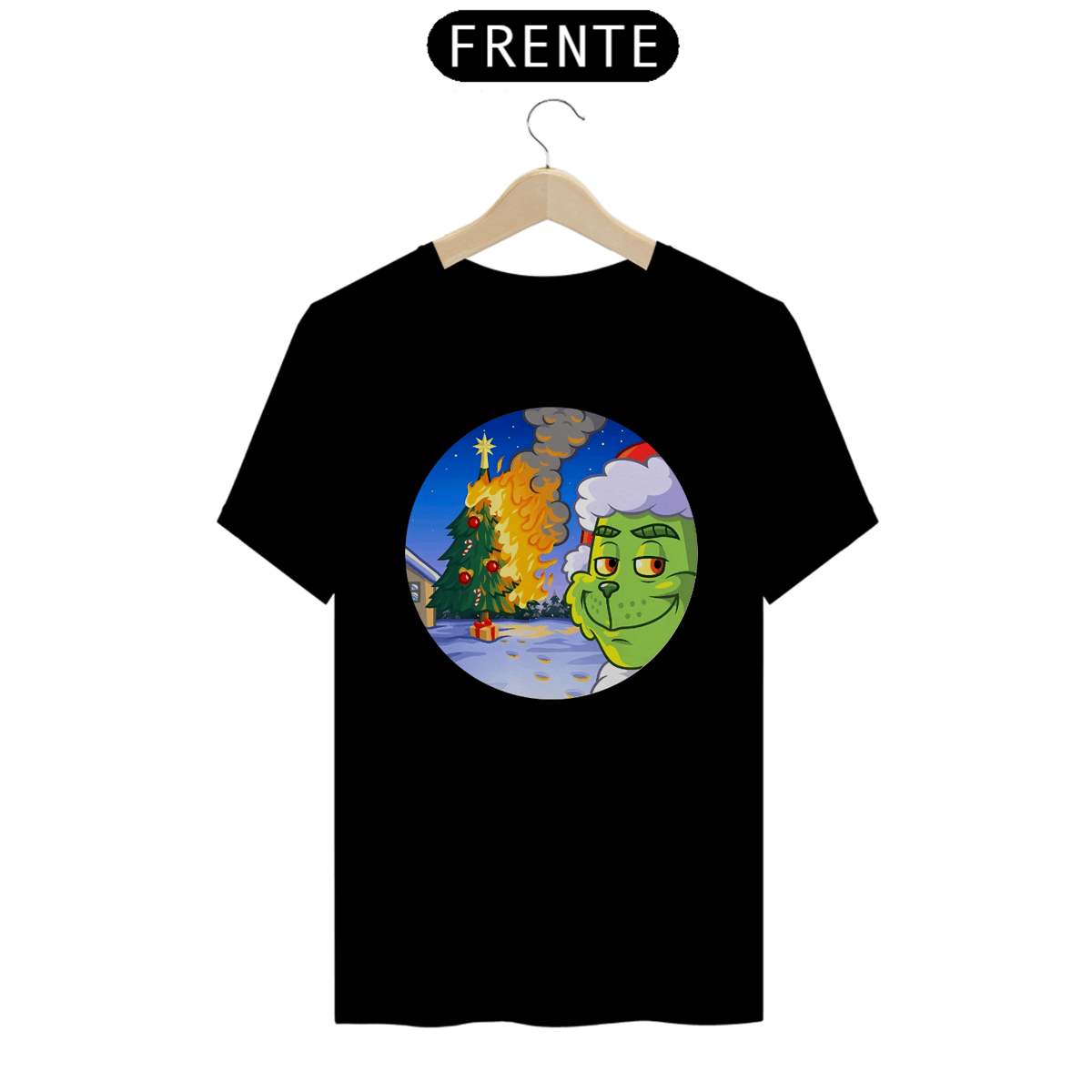 Nome do produto: Camiseta Grinch Christmas On Fire 