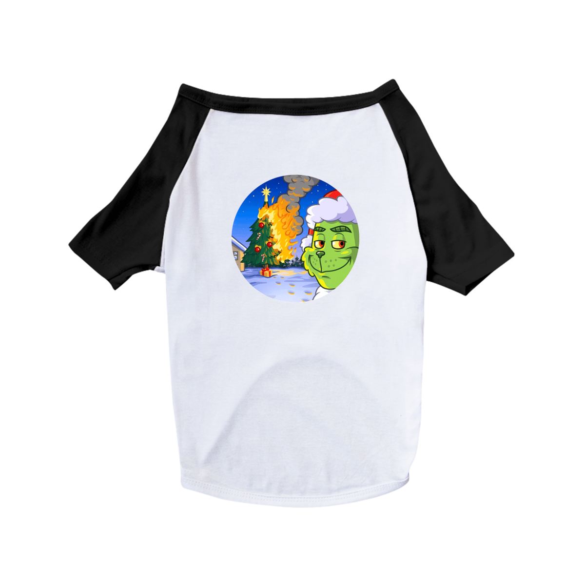 Nome do produto: Camisa Pet Dog Grinch Christmas On Fire