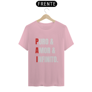Nome do produto Camiseta PAI = Puro, Amor e Infinito. (PRETA)