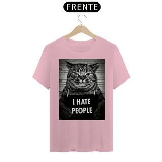 Nome do produto Camiseta I Hate People - Cat