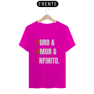 Nome do produto Camiseta PAI = Puro, Amor e Infinito. (PRETA)