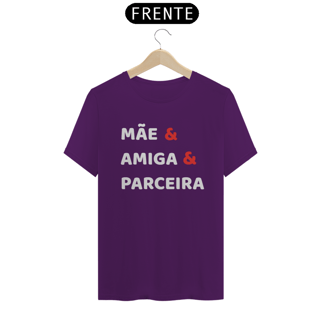 Nome do produto Camiseta Mãe Amiga Parceira (PRETA)