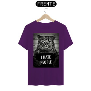 Nome do produto Camiseta I Hate People - Cat