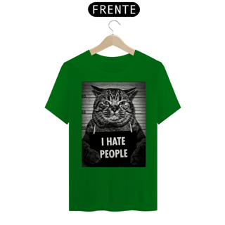 Nome do produto Camiseta I Hate People - Cat