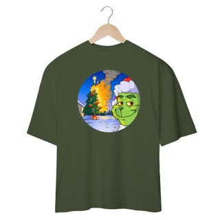 Nome do produto Camiseta OVERSIZED Grinch Christmas On Fire