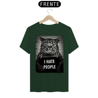 Nome do produto Camiseta I Hate People - Cat