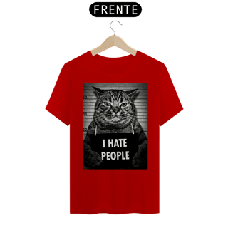 Nome do produto Camiseta I Hate People - Cat