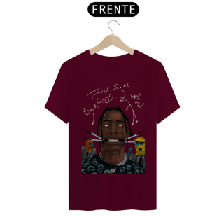 Nome do produto Camiseta Travis Scott and The Bad Guys Escrita Branca