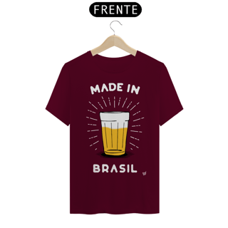 Nome do produto Camiseta Made in Brasil Escrita Branca- Copo Americano de Cerveja