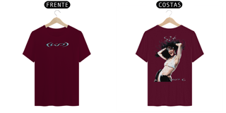 Nome do produto Camiseta Katy Perry Woman's World KP6 Frente e Costas