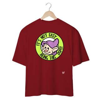 Nome do produto Camiseta OVERSIZED - Dunga ' Não é fácil ser tão idiota'