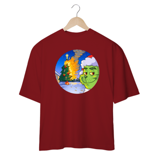 Nome do produto Camiseta OVERSIZED Grinch Christmas On Fire