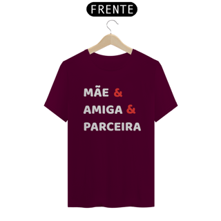 Nome do produto Camiseta Mãe Amiga Parceira (PRETA)