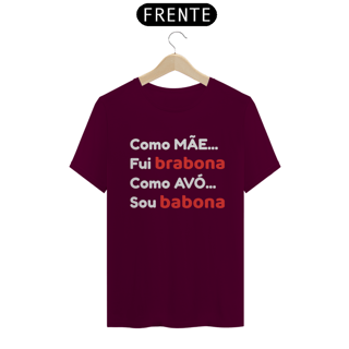 Nome do produto Camiseta Mãe Bravona Avó Babona (PRETA)