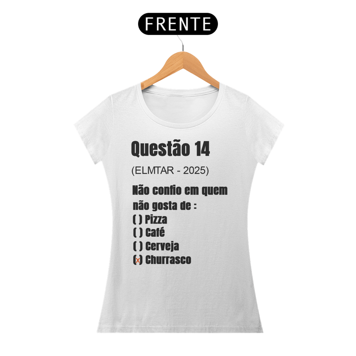 Nome do produto: camiseta QUESTÃO Churrasco