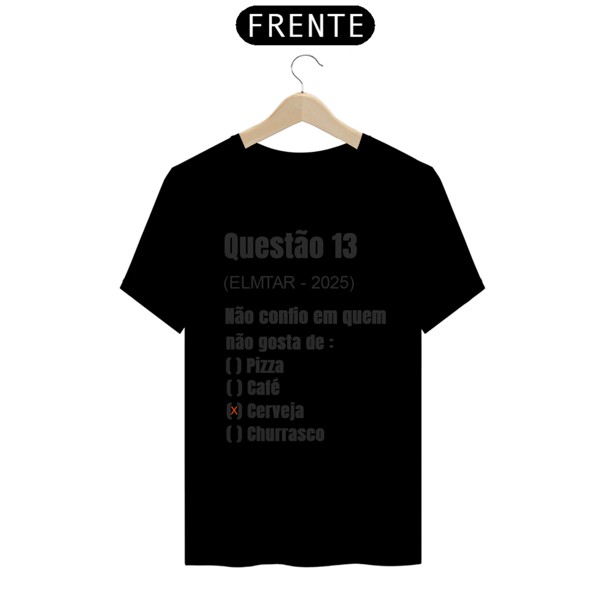 Nome do produto: camiseta QUESTÃO Cerveja