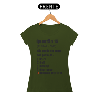 Nome do produto Camiseta QUESTÃO Todas as anteriores