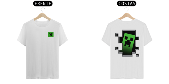 Camisa Classica Crepper Minecraft