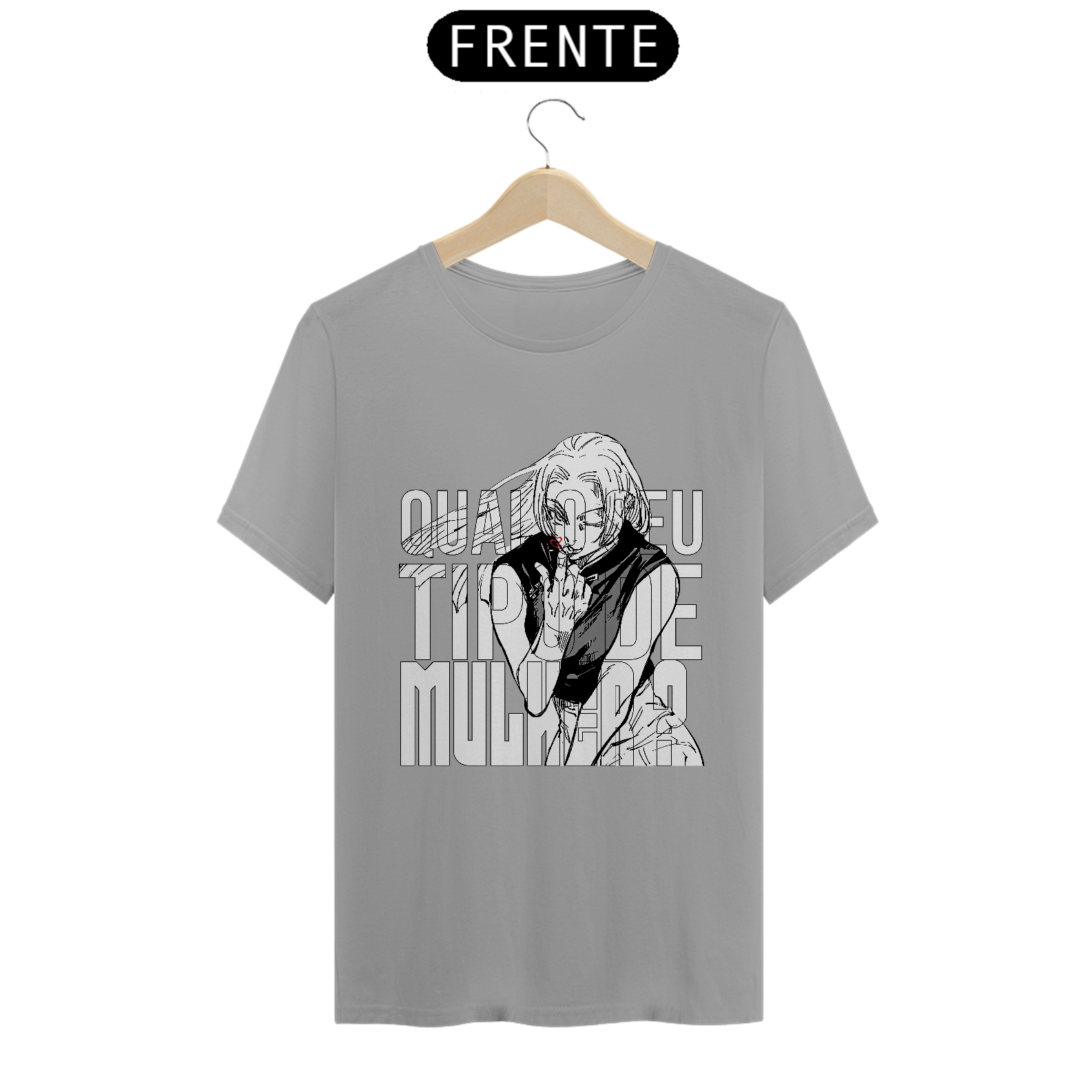T-Shirt Quality Camiseta Yuki Tsukumo Qual o seu tipo de mulher