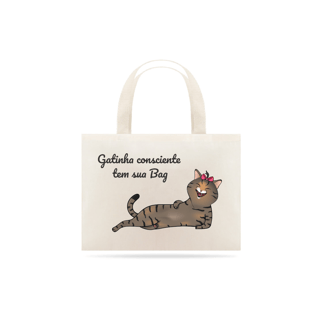 Nome do produto Eco bag - Gatinha consciente