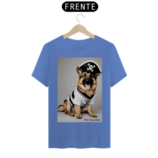 Nome do produto Camisa Malha Estonada Pastor Alemão Sou Pirata