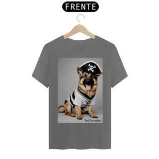 Camisa Malha Estonada Pastor Alemão Sou Pirata