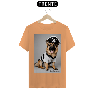 Nome do produto Camisa Malha Estonada Pastor Alemão Sou Pirata