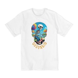 Nome do produto  Camiseta Infantil Manga Curta Caveira Criança 1