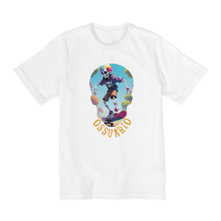 Nome do produto  Camiseta Infantil Manga Curta Caveira Criança 2