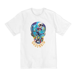 Nome do produto  Camiseta Infantil Manga Curta Caveira Criança 3