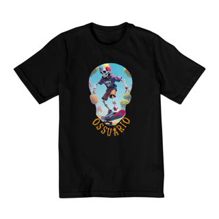 Nome do produto  Camiseta Infantil Manga Curta Caveira Criança 2