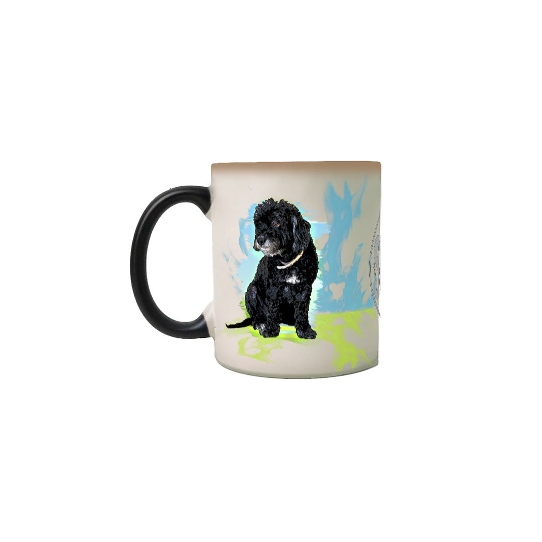 Nome do produto: Caneca Mágica Pets Maju e Tontin SUW
