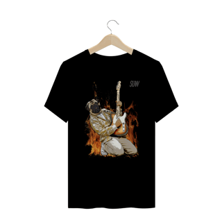 Nome do produto Plus Size T-Shirt Guitar Pug