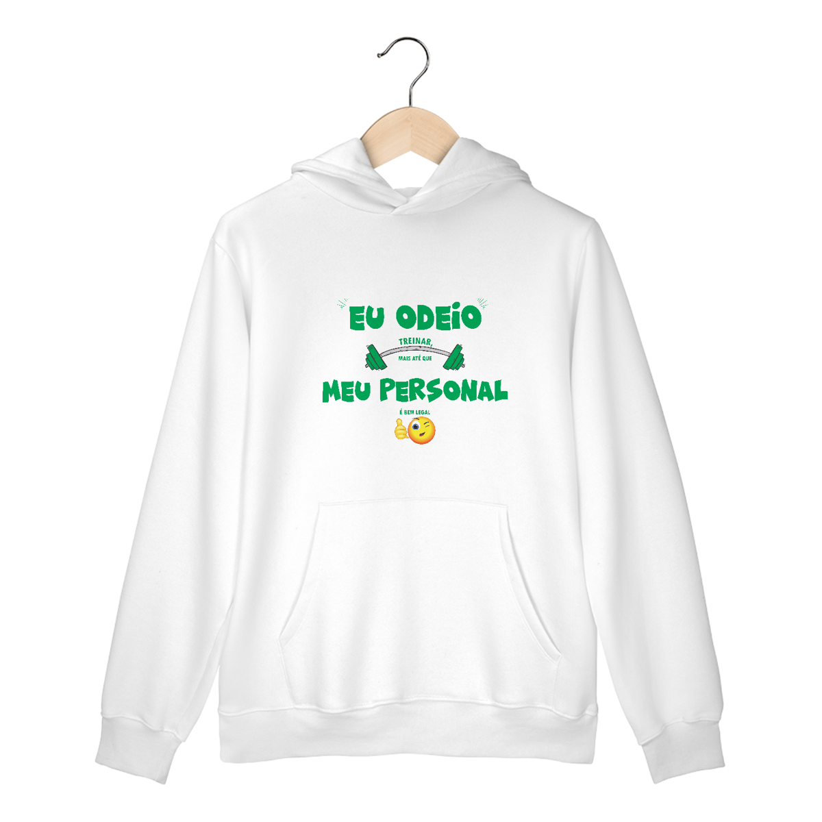 Nome do produto: Moletom Prime Canguru odeio meu personal.
