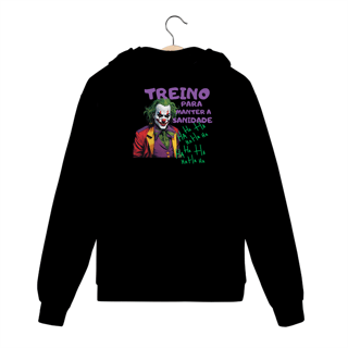 Nome do produto Moletom  Prime Com  Ziper Treino Para Manter a Sanidade .