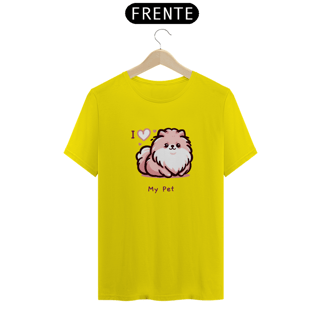 Nome do produto T-Shirt I Love My Pet (Spitz) 01