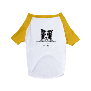 Nome do produto T-Shirt Pet Dog So Cute Border Collie 01