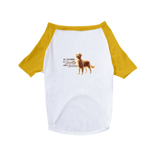 Nome do produto T-Shirt Pet Dog Golden A