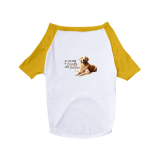 Nome do produto T-Shirt Pet Dog Golden B