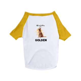 Nome do produto T-Shirt Pet Dog Golden C