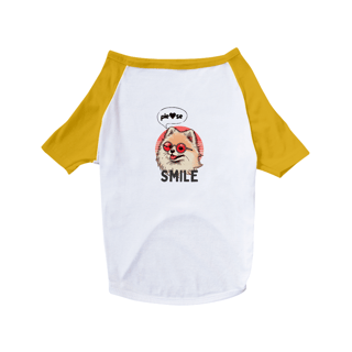 Nome do produto T-Shirt Pet Dog Smile Spitz