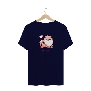 Nome do produto T-Shirt Plus Size I Love My Pet (Sptiz) 01
