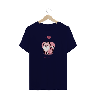 Nome do produto T-Shirt Plus Size I Love My Pet (Spitz) 02