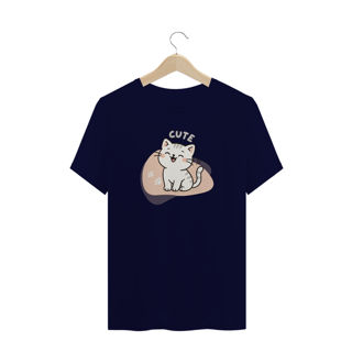 Nome do produto T-Shirt Plus Size Cute Cat