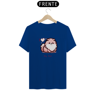 Nome do produto T-Shirt I Love My Pet (Spitz) 01
