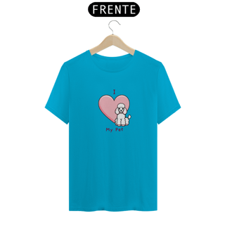 Nome do produto T-Shirt I Love My Pet (Poodle)