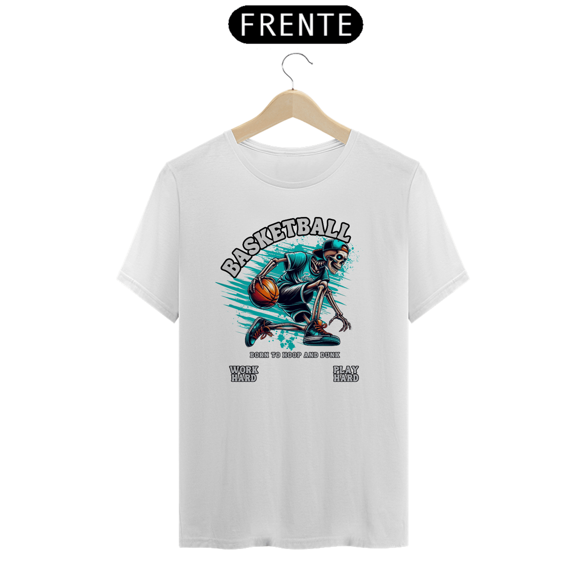 Nome do produto: T-Shirt Basketball Skull