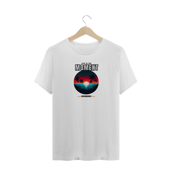 T-Shirt Plus Size Live in The Moment