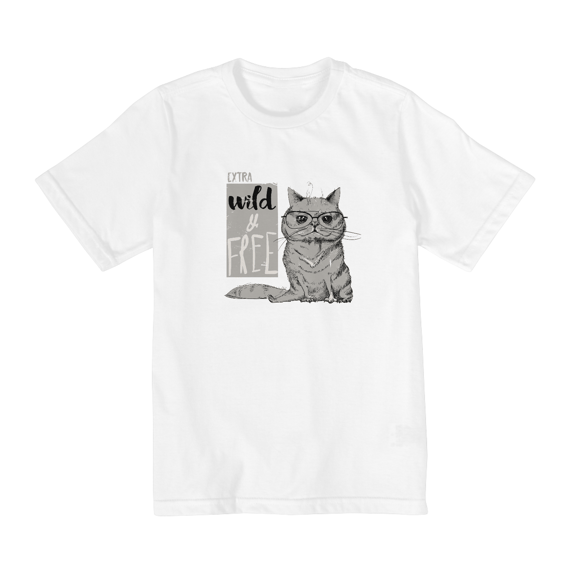 T-Shirt Quality Infantil Extra Wild & Free ( 2 a 8 anos)